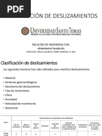 Clasificación de Deslizamientos