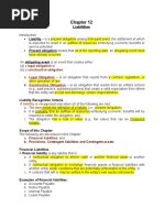 Liabilities: Legal Obligation Constructive Obligation A. Legal Obligation B. Constructive Obligation