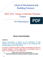 School of Mechanical and Building Sciences: MEE-3001: Design of Machine Elements