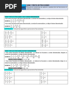 Suma y Resta de Frac