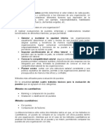 La Evaluación de Puestos de Trabajo