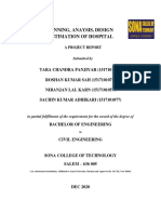 Planning, Anaysis, Design & Estimation of Hospital