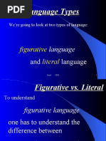 Figurative and Literal Sentence