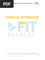 Exercise Workbook For Students On Entrepreneurship