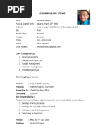 Curriculum Vitae: Core Competency