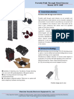 SPW-300P Portable Walk Through Metal Detector