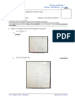 Práctica Calificada 1 Cálculo y Estadística - 1er Ciclo