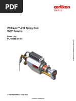 Wokajet™-410 Spray Gun: Hvof Spraying