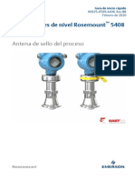 Guía de Inicio Rápido Transmisores de Nivel Rosemount 5408 y 5408 Sis Es Es 5251500