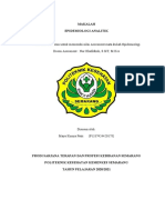 Makalah Epidemiologi Analitik (Mata Kuliah Epidemiologi)