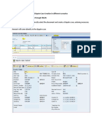 Dispute Case Creation Sap