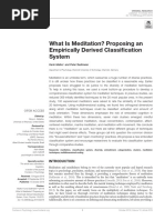 What Is Meditation? Proposing An Empirically Derived Classification System