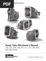 Power Take-Offs Owner's Manual: 230, 231, 236, 238, 270, 271, 272, 282, 800, 852, 885 Series