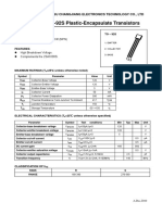 TO-92S Plastic-Encapsulate Transistors: Jiangsu Changjiang Electronics Technology Co., LTD