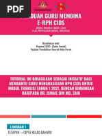 Panduan Guru Membina E-Rph Cids: Modul Transisi Tahun 1 2021 Fasa Penyesuaian (Modul Orientasi)