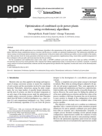 Optimization of Combined Cycle Power Plants Using Evolutionary Algorithms