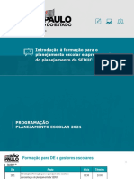 1 Introdução À Formação para o Planejamento Escolar e Apresentação