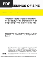 Automated Data Acquisition System For The Study of The Characteristics of Temporal-Spectral Evolution in A F8L