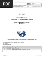 Isq-O&G Manual Ultrasonic Thickness & Corrosion Examination: ASNT Document UT-PTP7 Revision 2