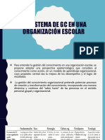 Un Sistema de GESTIÓN DEL CONOCIMIENTO en Una Organización Escolar