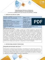 Syllabus Del Curso Acción Psicosocial y Trabajo