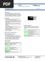 General Specifications: GS 05P03D21-01EN