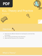 Ell Theory and Practice