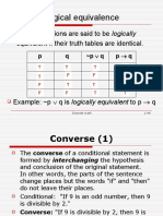 Logical Equivalence: Two Propositions Are Said To Be Logically