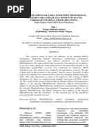 Pengaruh Orientasi Etika, Komitmen Profesional, Komitmen Organisasi, Dan Sensitivitas Etis Terhadap Internal Whistleblowing