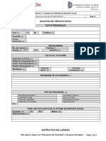 Anexo 1 Formato de Solicitud de Servicio Social