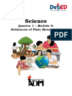 Science10 - q1 - Mod5 - Evidences of Plate Movements - FINAL08082020