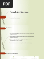 Brand Architecture: Presented by Yogesh Girgirwar