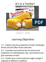 What's in A Twinkie?: Lesson 2 - 1.8.15