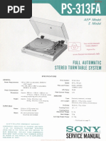 Sony Ps-313fa Turntable