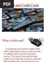 Debit and Credit Cards