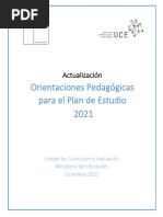 Orientaciones Pedagógicas Plan 2021