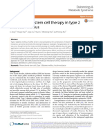 Mesenchymal Stem Cell Therapy in Type 2 Diabetes Mellitus Zang 2017