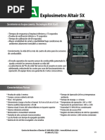 Ficha Tecnica Explosimetro Altair 5 X