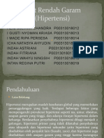 Diet Rendah Garam (Hipertensi)