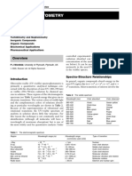 Spectrophotometry: Spectra-Structure Relationships