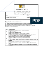 MYP 4 - B Rate of Reaction