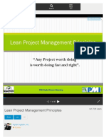 Lean Project Management Principles