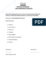 Method Statement Coring