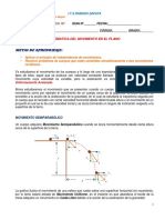 Guia #8 Cinematica Del Movimiento en El Plano