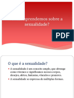 Como Aprendemos Sobre Sexualidade - Aula Da Matéria de Psicologia, Sexualidade e Gênero