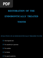 14 Endodontically Restored Teeth