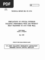 Rudi Heiser, James A. - Schmitt. Simulations of Special Interior Ballistic Phenomena With and Without Heat Transfer To Gun Tube Wall