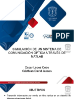 Simulación de Sistema de Comunicación Óptica A Través de Matlab