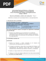 Guía de Actividades y Rúbrica de Evaluación - Paso 2 - Identificar Conceptos de La Psicología Laboral y Las Organizaciones