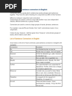 Connectors in English Grammar